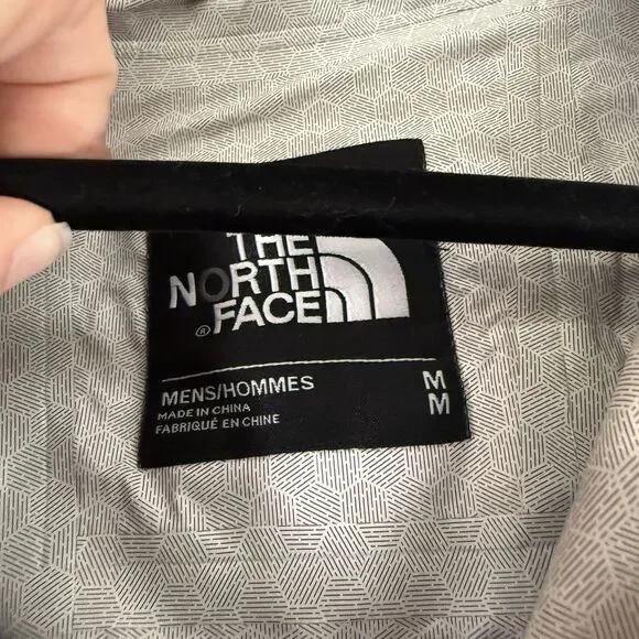 North Face Dryvent Jacket Men's Medium Burgundy Red Full Zip Hooded Zip Pits - Picture 6 of 11